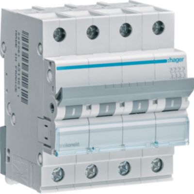 MCB Wyłącznik nadprądowy 6kA 4P B16A MBN416E HAGER (MBN416E)